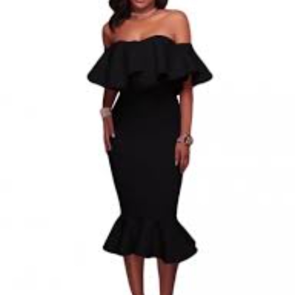 Cocktail mermaid midi dress